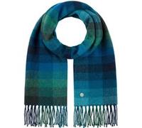 Écharpe John Hanly Wool Check by Lierys bleu-vert One Size