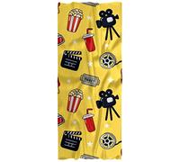 Écharpe légère pour femme - Printemps, automne, hiver - Motif cinéma, multicolore