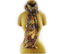 Echarpe - LES TRESORS DE LILY - Judith - Marron - Femme - 100% polyester - 25x110 cm