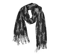 Écharpe Loup Étole | Écharpe D'Hiver Longue Doux Châles Pour Automne Hiver Femmes Écharpes