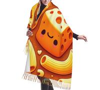 Echarpe Macaronis Au Fromage Hiver Foulards Pour Fête Plage
