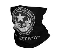 Écharpe Mauritanie Drapeau des Mauritaniens Logo Balaclava Antidérapant Cache Cou Durable Couvre-Chef pour Jogging Adulte Randonnée 25X50Cm