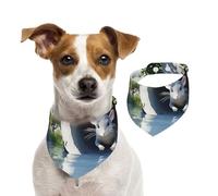 Écharpe mignonne en coton doux pour animal domestique, bandanas pour chien, printemps, été, accessoires réglables pour petites, moyennes et grandes, filles, garçons, chiots, taille L
