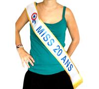 Echarpe Miss 20 Ans Bleu