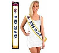 Generique Echarpe Miss 20 Ans – Déguisement, Fête, Anniversaire