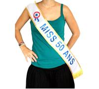 EcharpeMiss 50 Ans - Bleu - Taille Unique