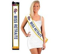 echarpe miss retraite bleue - surprisez vous echb07 Bleu G