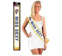 Echarpe - Miss sexy - Déguisement - Fête - Anniversaire bleue G