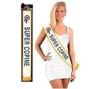 Generique Echarpe Miss Super Copine Bleue Bleu Blanc G