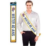 Echarpe Mister 40 Ans Bleue - Bleu Bleu G