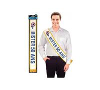 Echarpe mister 50 ans bleue