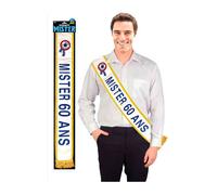 ECHARPE MISTER 60 ANS BLEUE