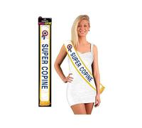 Echarpe mixte - Surprisez Vous - Super Copine - Blanc et bleue