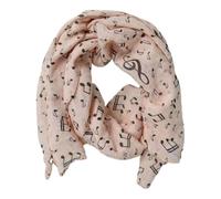 Écharpe mugesh Motifs Musicaux - Beau Cadeau pour les Musiciens, Rose clair, 150cm x 50cm