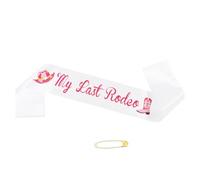 Écharpe My Last Rodeo, Rose Vif Décorations de Bachelorette Last Rodeo Nashville Écharpe Bride to Be Accessoire pour Let's Go Girls Western Cowgirl Bridal Shower Fiançailles Cadeaux de Fête