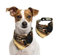 Écharpe mystère train pour animal domestique, bandanas pour chien, printemps été, écharpe en coton doux pour chiot, accessoires réglables pour petite, moyenne et grande fille, garçon, chiot, taille M