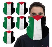 Écharpe Palestine 5pcs 10x20 pouces respirant Keffiyeh Écarpe palestinienne élastique absorbante Absorbant à l'épreuve du vent Palestine pour le port quotidien, le vélo, le style1