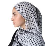 Écharpe Palestine - Palestinien Traditionnel, Écharpe En Coton De Haute Qualité Motif Authentique | Bandana Hijab Doux Arabe Léger Et Polyvalent, Idéal Pour Les Vêtements Culturels E