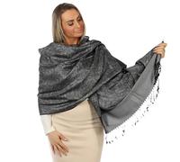 Écharpe Pashmina pour femmes - Douce comme le cachemire, légère & élégante - Foulard & tour de cou - Idéal pour une robe de soirée en soie, le quotidien & les voyages - Châle pour femmes - Motif