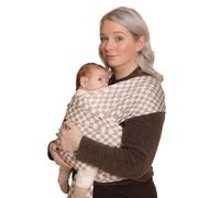 Écharpe porte-bébé de 3,2 à 15,9 kg - Écharpe de portage souple et extensible pour bébé - Sécurité testée - Porte-bébé mains libres - Écharpe pour nouveau-né (carreaux moka)