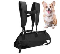 Écharpe Porte-Chien, Porte-Chien Poitrine Ajustable et Transpirable, Écharpe Porteuse Multifonction pour Animaux Escaliers Secours Voyage Marche Moto Randonnée Voiture Toilettage Chiens Âgés