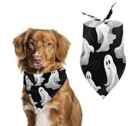 Écharpe pour animal domestique - Bandana pour chien - Imprimé gothique d'Halloween - Pour la plupart des chiens et chats