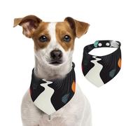 Écharpe pour animal domestique The Path Through The Dense Forest - Bandanas pour chien - Printemps et été - En coton doux - Accessoires réglables pour petites, moyennes et grandes tailles - Pour fille