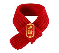 Écharpe pour chat, écharpe pour chiens | Écharpe d’hiver mignonne pour animal de compagnie,Écharpe tricotée rouge chaude pour chien du nouvel an, Costume d'écharpe de cou d'hiver pour déguisement d'an