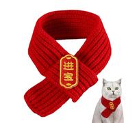 Écharpe pour chat et chien, écharpe pour animaux de compagnie | Écharpe de l’année du serpent pour chien,Écharpe en tricot pour animaux de compagnie pour le nouvel an, écharpe de vacances en tricot