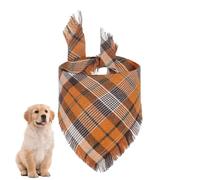 Écharpe pour chien à carreaux, bandana pour chien à carreaux | Bandana pour chien à carreaux respirant | Bandanas lavables pour animaux de compagnie, foulard décoratif pour chien pour la maison, les r