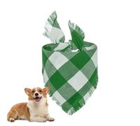 Écharpe pour chien à carreaux, bandana pour chien à carreaux,Bandana pour chien respirant Triangle | Écharpe décorative pour chien, bandanas lavables pour animaux de compagnie, pour rassemblement, mai