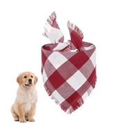 Écharpe pour Chien à Carreaux, Bandana pour Chien à Carreaux | Écharpe Triangulaire pour Animaux de Compagnie Absorbant l'eau,Bandanas lavables pour Animaux de Compagnie, Foulard décoratif pour Chien