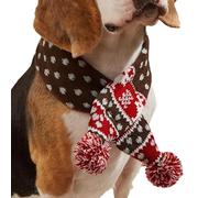 Écharpe pour chien - Cache-cou pour chiot avec balle | Cache-cou doux et mignon pour chat assorti à un pull de Noël pour chien