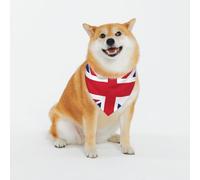 Écharpe pour Chien Drapeau du Royaume Uni Lavable Bavoir Bandana Réglable Bavoirs en Triangle pour Animaux pour Chiens Voyages Chat