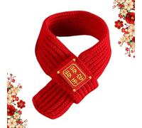 Écharpe pour chien, écharpe pour chat | Année du serpent Écharpe pour animal de compagnie - Écharpe chaude pour chat du nouvel an à la mode, écharpe tricotée chaude pour chien rouge de vacances, fourn