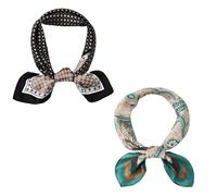 Écharpe Pour Hommes 2 Pièces, Écharpe Carrée Imprimée Vintage, Foulard Décoratif, Écharpe En Satin, Écharpe De Mode Pour Hommes, Accessoires Vestimentaires