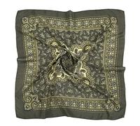 Écharpe pour l'islam Folk-Custom - Écharpe musulmane en forme de noix de cajou - Foulard pour femme - Écharpe de voyage pour femme - Foulard de voyage - Grande écharpe en satin, a, taille unique