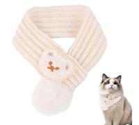 Écharpe pour petits chats, écharpe pour chat pour animal de compagnie, Écharpe de Noël pour chien Écharpe tricotée réglable pour animaux de compagnie, Costume multicolore pour animaux de compagnie, jo