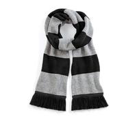 Écharpe rayée Beechfield Stadium - black/heather grey - TU