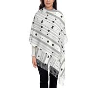 Écharpe Rayures Simples À Pois, Écharpe Châle Doux Léger Grande Et Confortable Multi-Usages, Longue Foulards Pour Femmes Et Hommes En Automne Hiver Printemps 1 Pièce