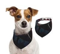 Écharpe requin avec peau de zèbre pour animal domestique, bandanas pour chien, printemps, été, écharpe réglable en coton doux, accessoires réglables pour chiot, petit, moyen et grand