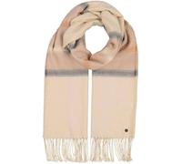 Écharpe scintillante avec motif à rayures | Douce et moelleuse | Franges | 60 x 210 cm | 100 % polyester | pour femme, Denim Dust, taille unique