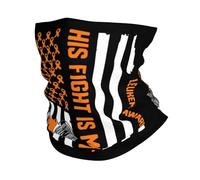 Écharpe Sensibilisation À La Leucémie Son Combat Est Mon Combat Balaclava Anti-Solaire Couvre-Chef Durable Décoration Faciale pour Homme Femme Randonnée Course À Pied 25X50CM