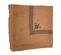 Écharpe Shemagh en coton de 132,1 cm, hijab Keffiyeh pour protection du visage et du cou, couvre-chef du désert pour un usage quotidien Écharpe Shemagh, marron, taille unique