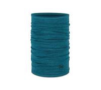 Écharpe snood Buff 100% laine mérinos - Merino Lightweight, bleu teal, unisexe taille unique