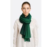 Echarpe soie et coton dégradé vert Misciano - Légèreté luxueuse