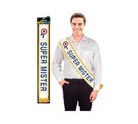 Echarpe Humoristique Super Mister Bleue - Bleu