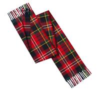 Écharpe tartan 100 % laine d'agneau fabriquée en Écosse - Carreaux généraux et tartans de clan - Plusieurs tartans disponibles - Cadeau parfait pour l'hiver - Écharpe pour homme, femme, Noël, toutes