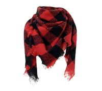 Écharpe Tartan Retro pour Femmes Chaudes Longues Grandes Motif à Carreuaux Tartan avec Glands Écharpes en Cachemire Imitation Etoles Echarpes et Foulards d'hiver