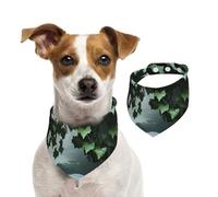 Écharpe The Ivy of The Mysterious River pour animal domestique - Bandanas pour chien - Printemps et été - En coton doux - Accessoires réglables pour petites, moyennes et grandes tailles - Pour fille